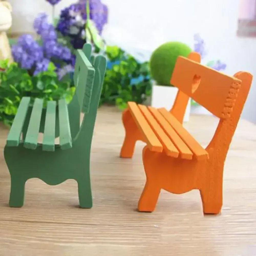 Mini Wooden Bench Fairy Garden Decoration 10