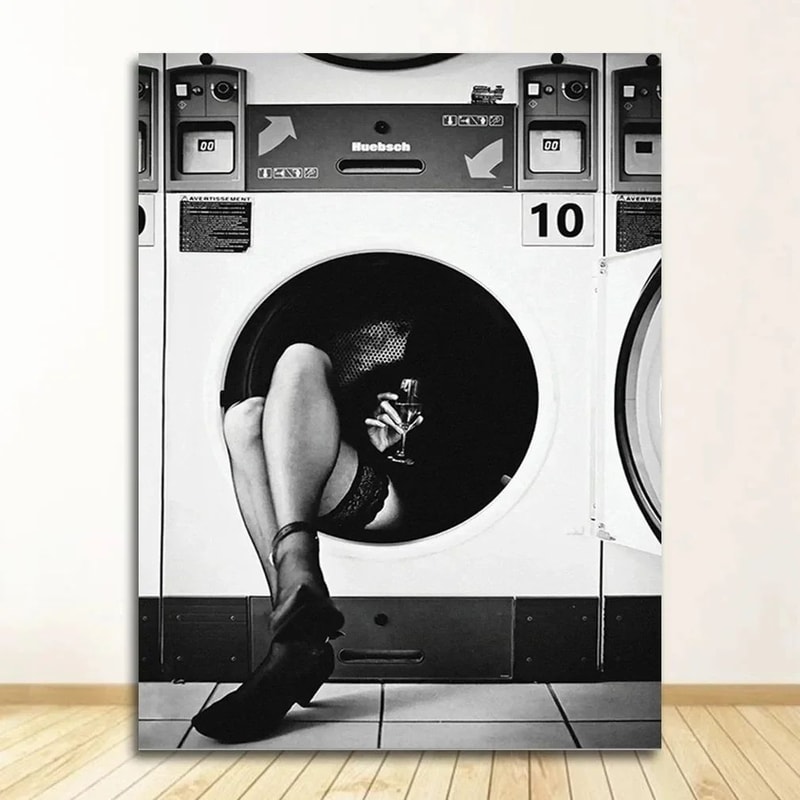 Vintage Woman Perfume Canvas Wall Art 9