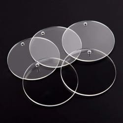 clear acrylic round ornament blanks for diy craft