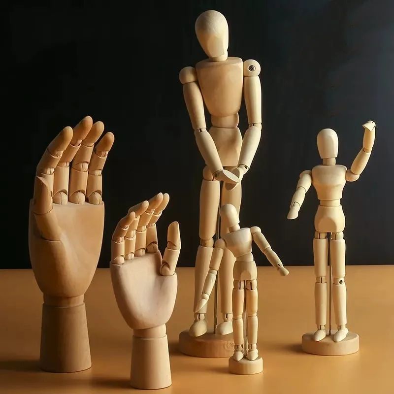 Wooden Artist Mannequin Figure 8