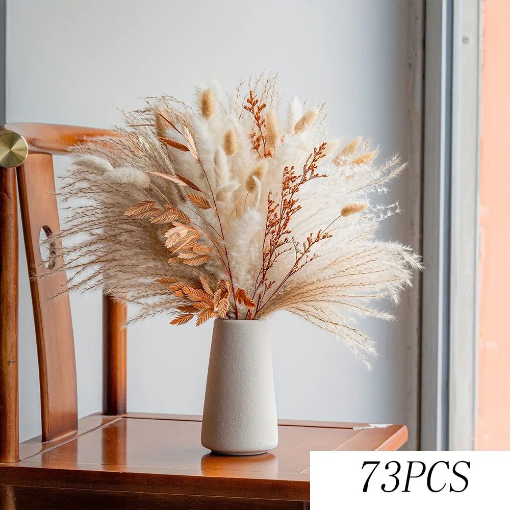 Boho Preserved Pampas Flower Bouquet 8