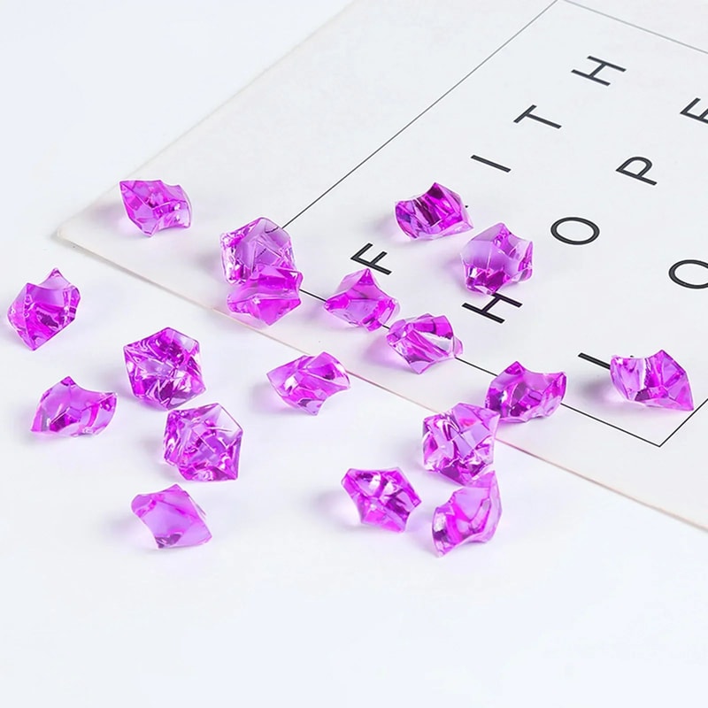 Clear Acrylic Crushed Ice Vase Fillers 6