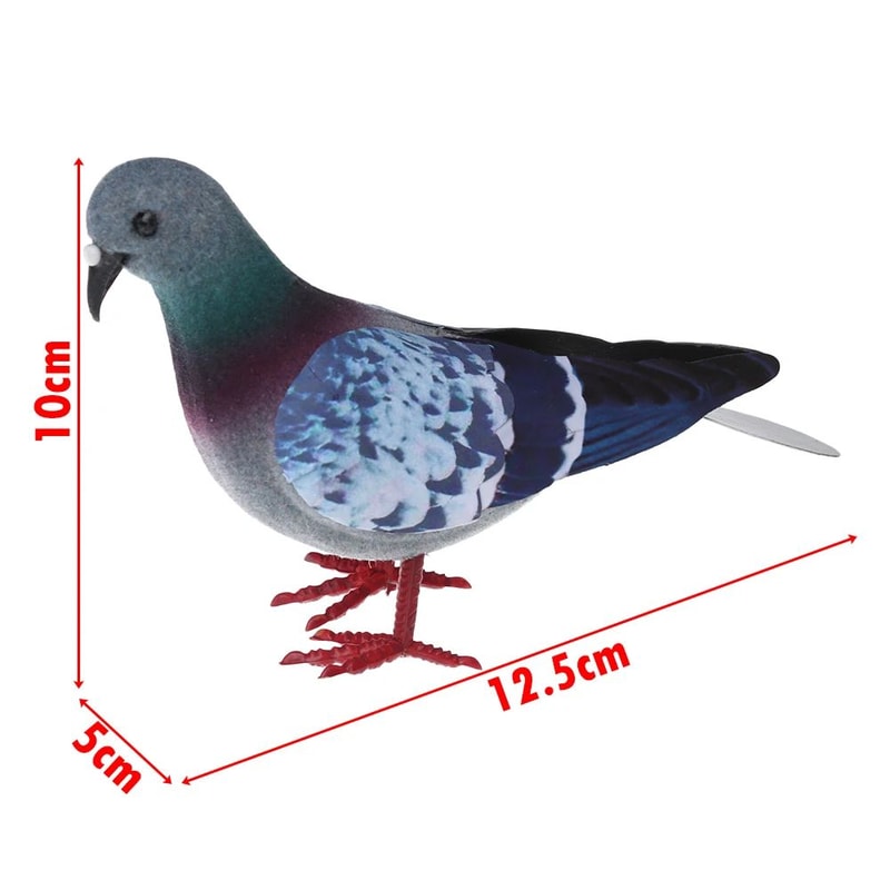 Artificial Dove Bird Decor Realistic Pigeon For Home And Events 4