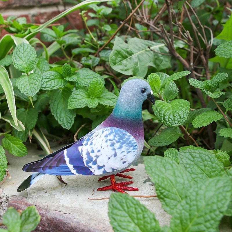 Artificial Dove Bird Decor Realistic Pigeon For Home And Events 6