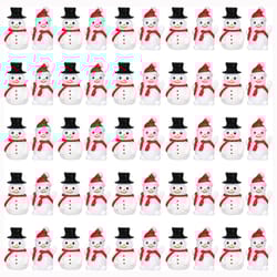 mini christmas snowman figurines resin set for diy garden decor