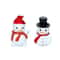 Mini Christmas Snowman Figurines Resin Set For DIY Garden Decor 6