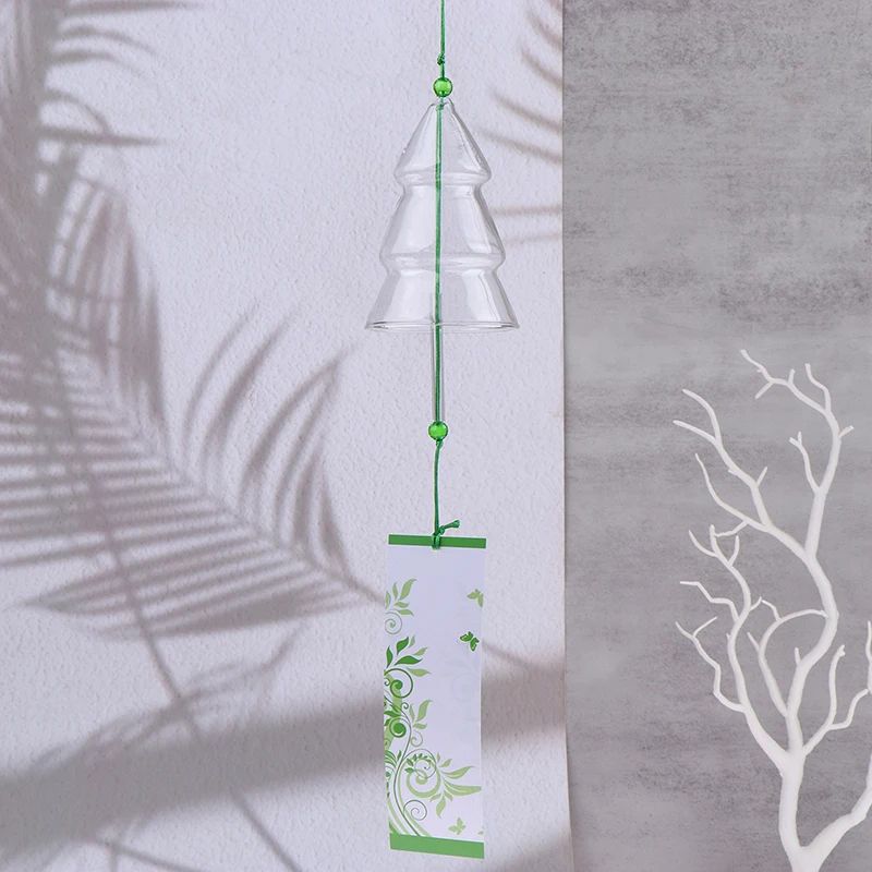 Transparent Glass Wind Chimes Hanging Decor For Garden And Home 7