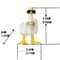 Funny Duck Resin Figurine With Glasses Cute Desk Decor 4