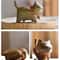 Hand Carved Wooden Cat Figurine Small Natural Wood Decor 7