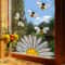 Colorful Bee Sunflower Window Sticker Rainbow Glass Wall Decor 0