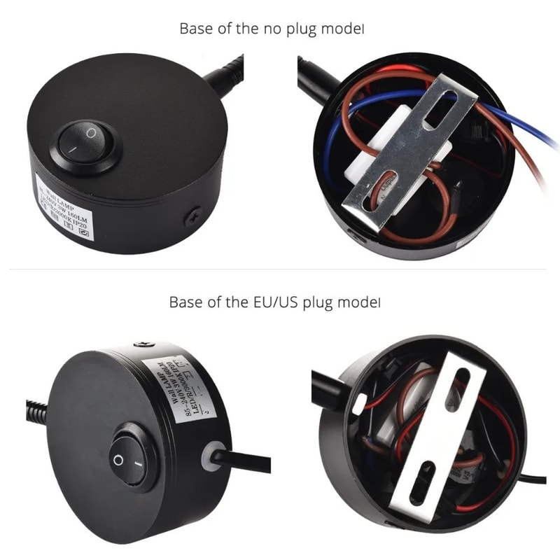 Flexible Gooseneck Clamp Wall Lamp LED Bedside Reading Light 2