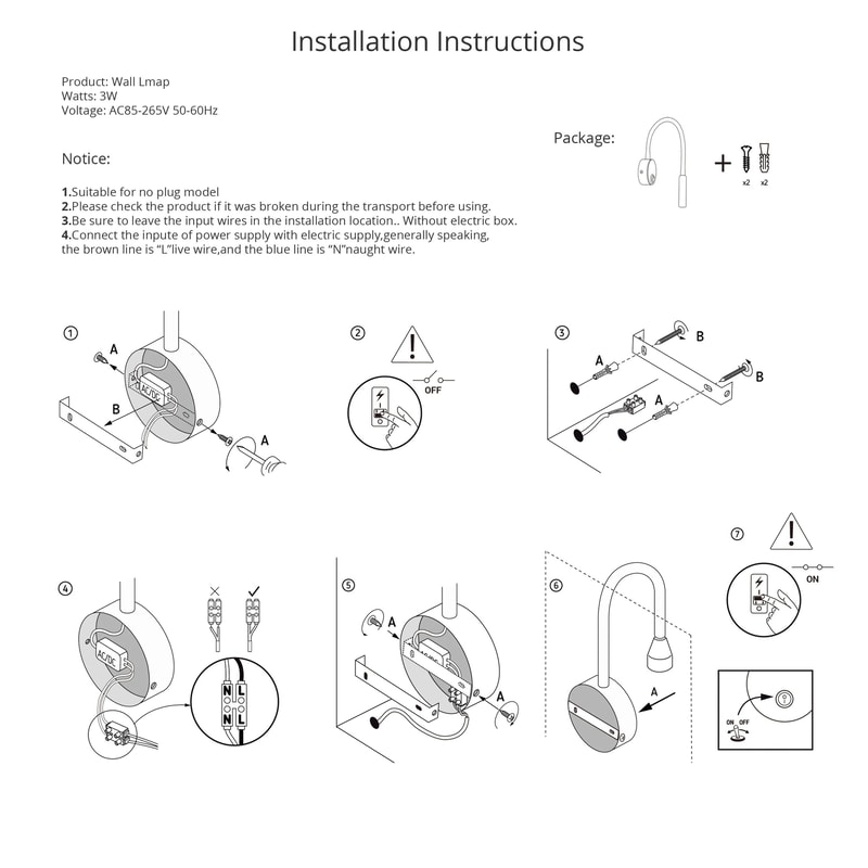 Flexible Gooseneck Clamp Wall Lamp LED Bedside Reading Light 4