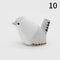 Handmade Wooden Bird Figurine Cute Carved Mini Decor 15