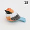 Handmade Wooden Bird Figurine Cute Carved Mini Decor 20