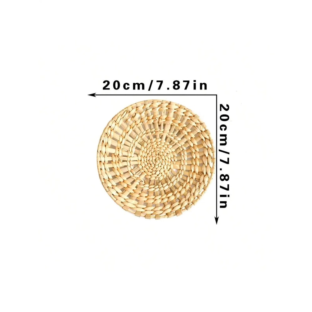 Handmade Boho Woven Wall Basket Decor 11