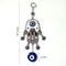 Geometric Fatima Hand Blue Eye Wind Chime Decor 6