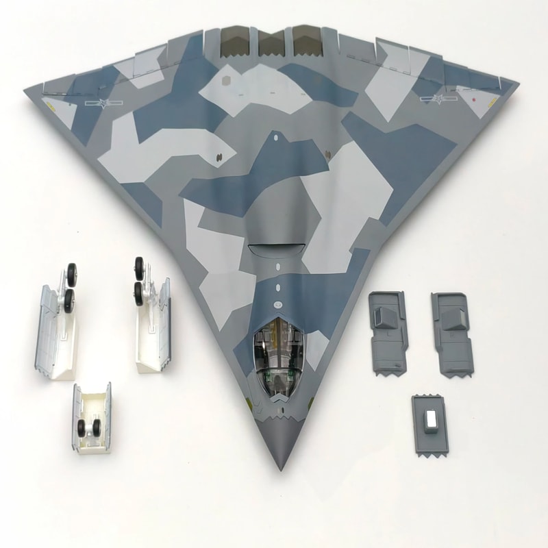 172 Scale J36 Metal Aircraft Model With Stand 0