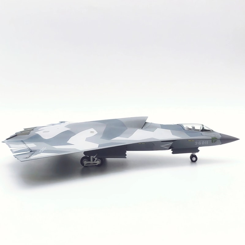 172 Scale J36 Metal Aircraft Model With Stand 2