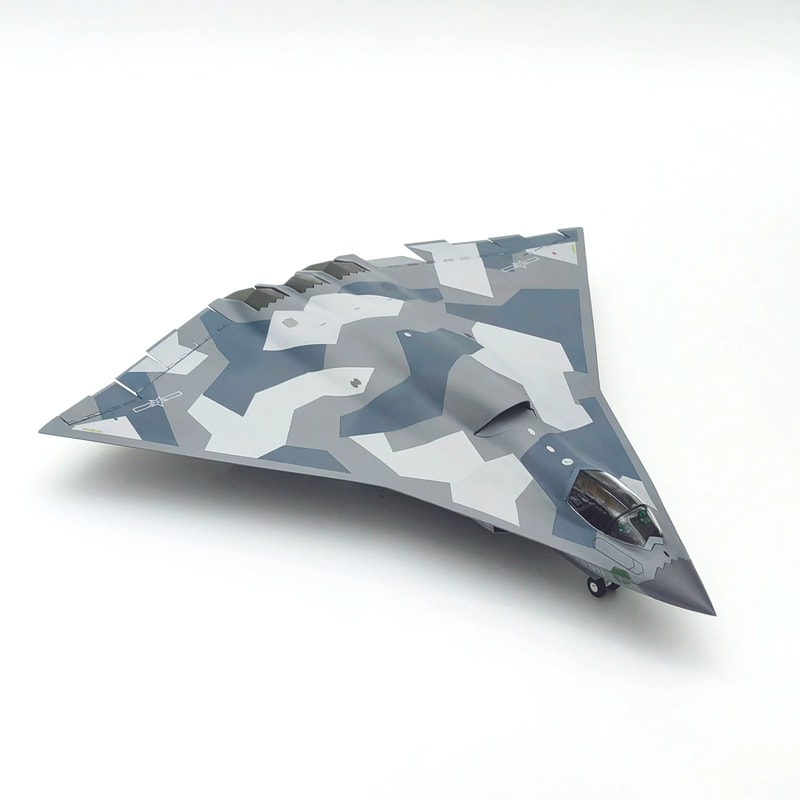 172 Scale J36 Metal Aircraft Model With Stand 7