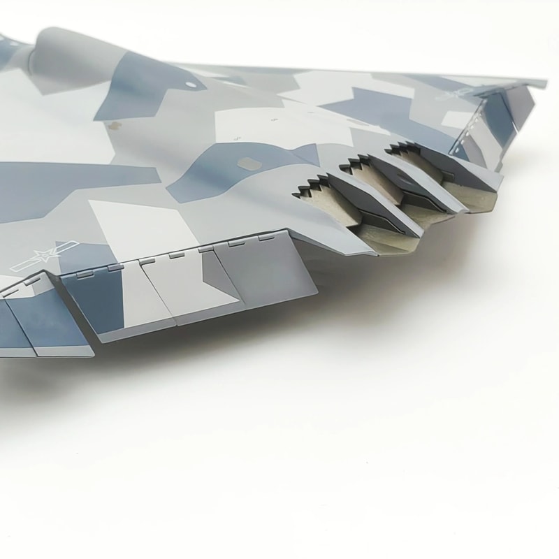 172 Scale J36 Metal Aircraft Model With Stand 9