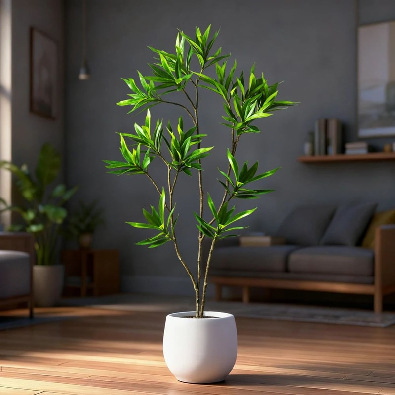 Large Artificial Palm Bamboo Plant Decor 0