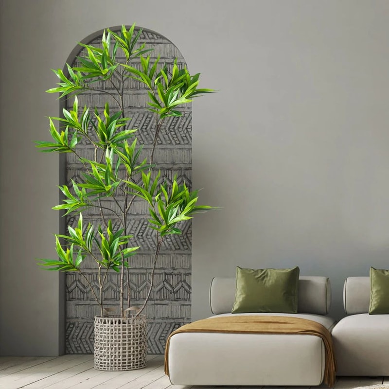 Large Artificial Palm Bamboo Plant Decor 7