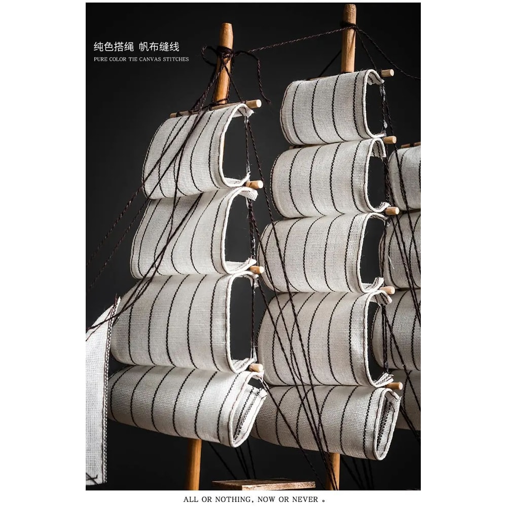 Wooden Sailboat Mediterranean Decor 6