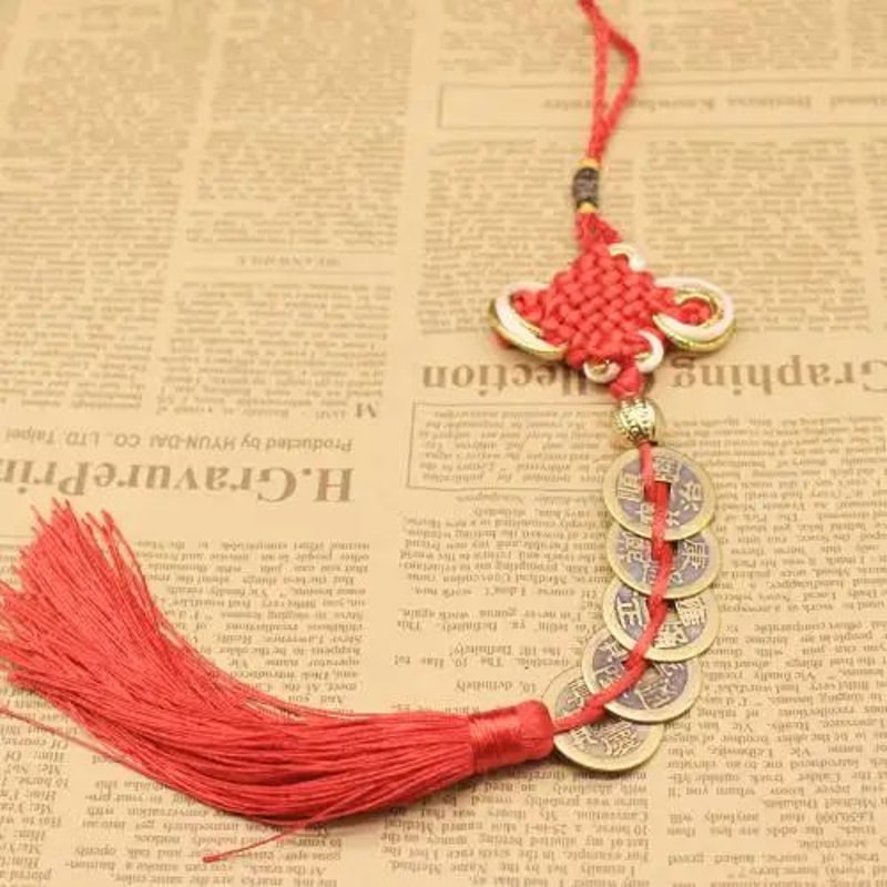 Chinese Knot Lucky Coins Prosperity Charm 5