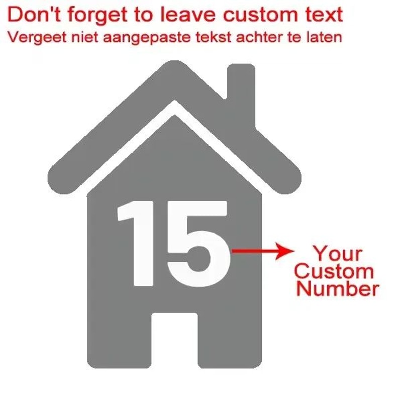 Custom Wheelie Bin Number Vinyl Stickers 9