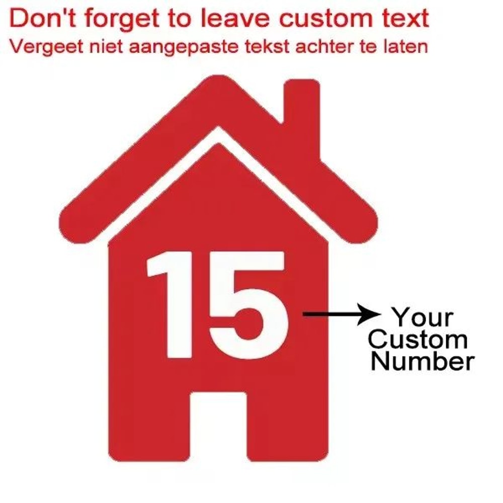 Custom Wheelie Bin Number Vinyl Stickers 12