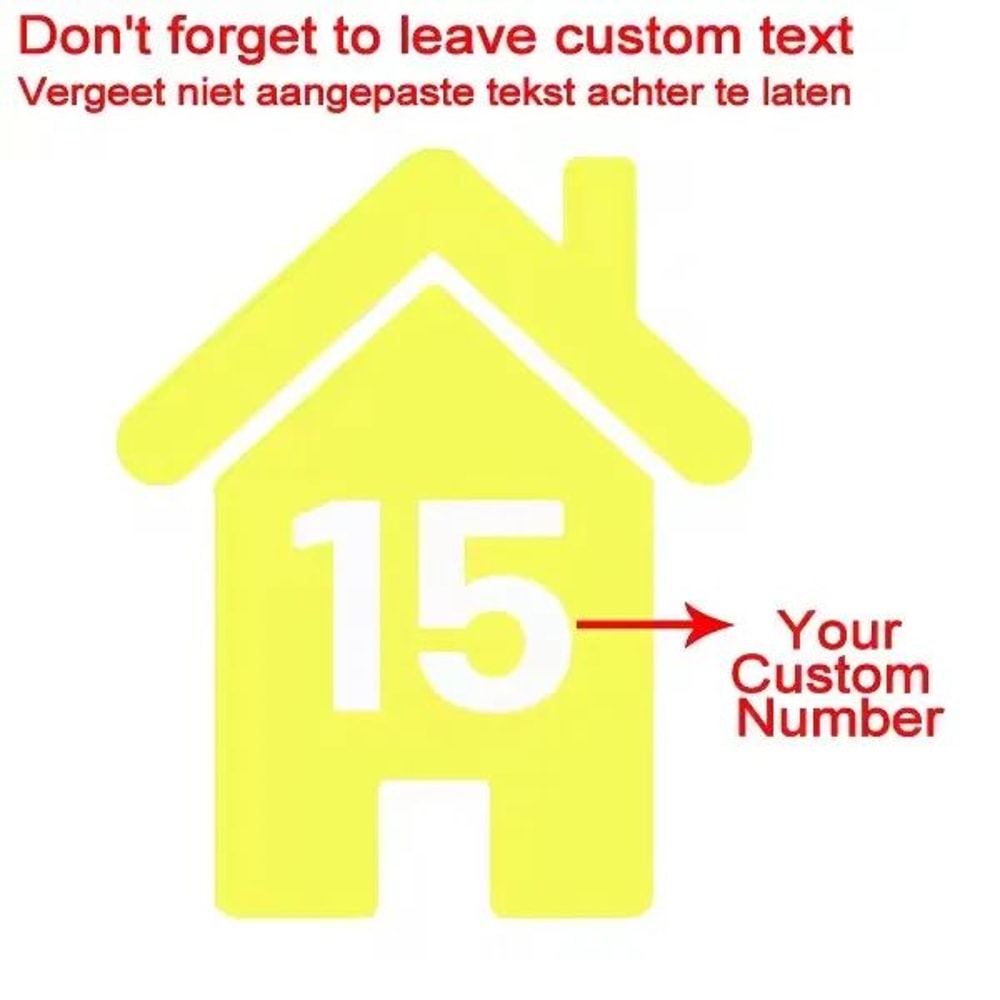 Custom Wheelie Bin Number Vinyl Stickers 14