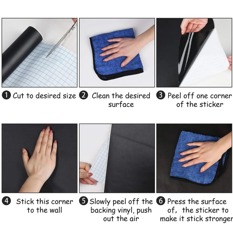 PVC Chalkboard Wall Sticker Roll 4