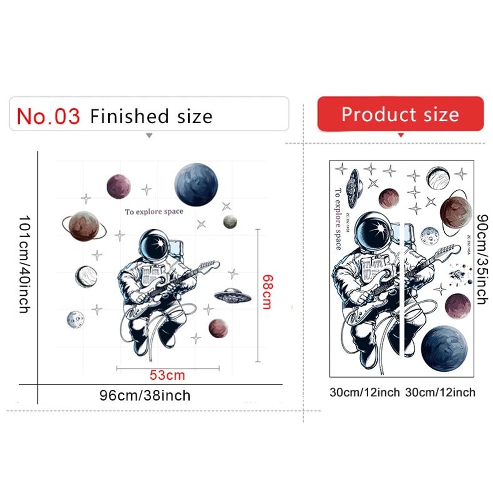 Astronaut Space Wall Stickers For Kids 6