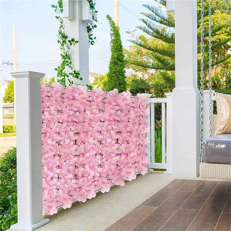 Expandable Artificial Ivy Flower Fence 3