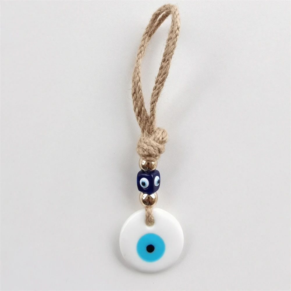 Handcrafted Evil Eye Glass Wall Charm 9