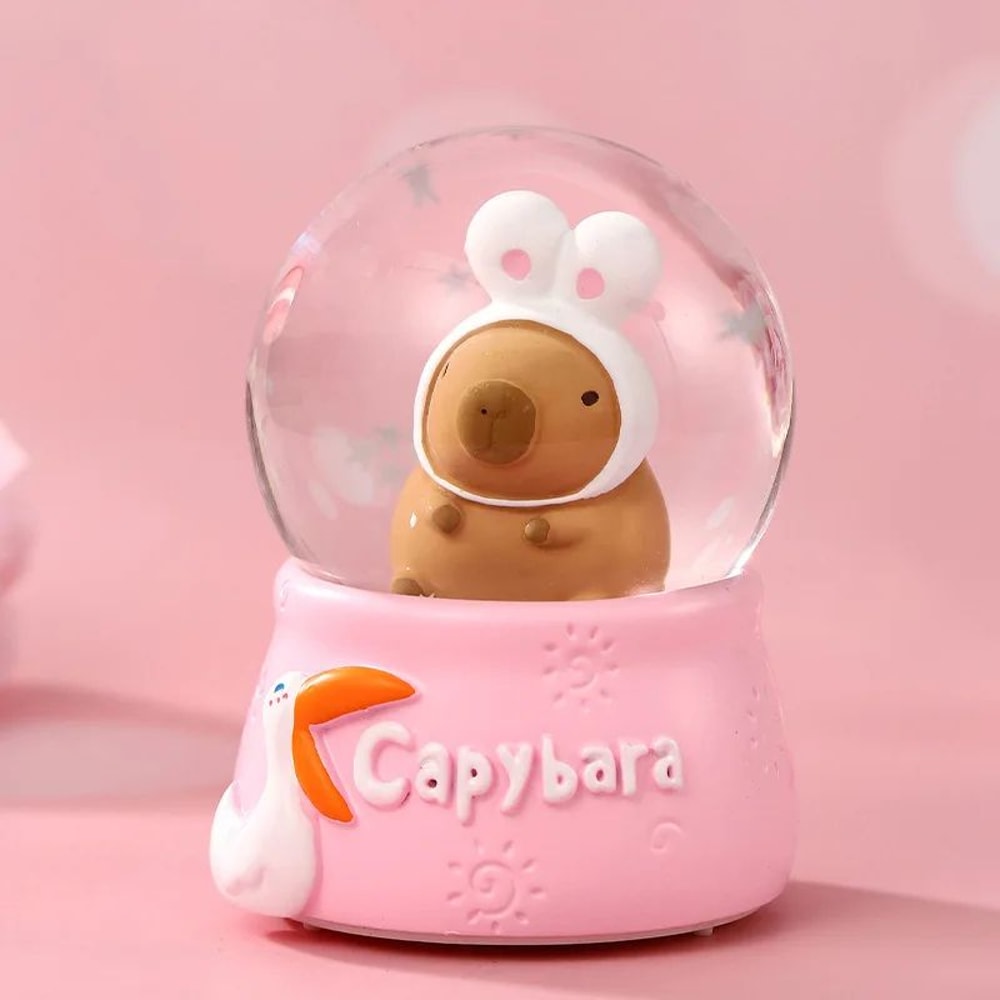 Cute Capybara Crystal Ball Ornament 3