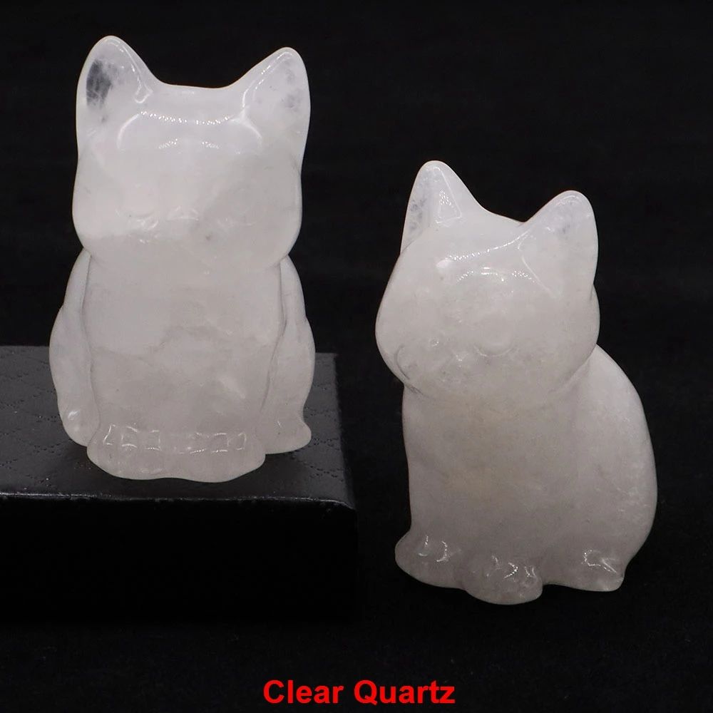 Amethyst Crystal Cat Statue 17