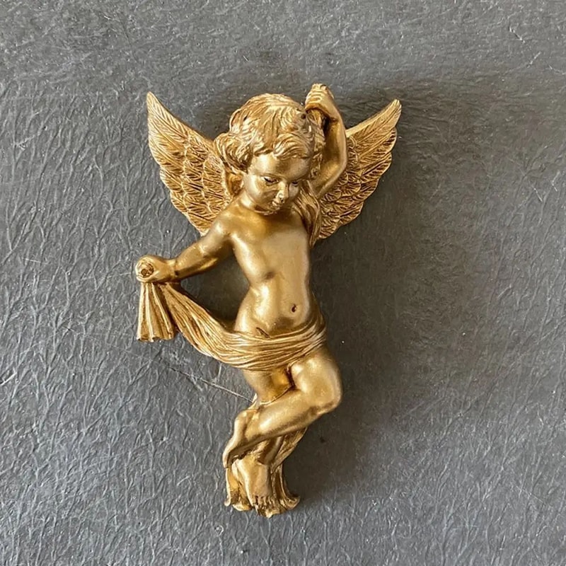 Cute Cherub Angel Wall Hanging Resin Decor 3