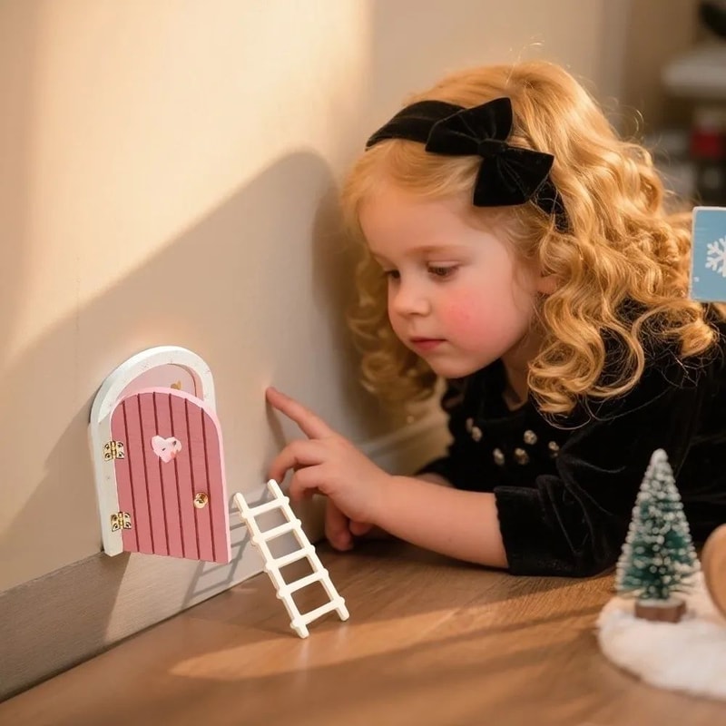 Mini Fairy Elf Door Dollhouse Wall Decor 9