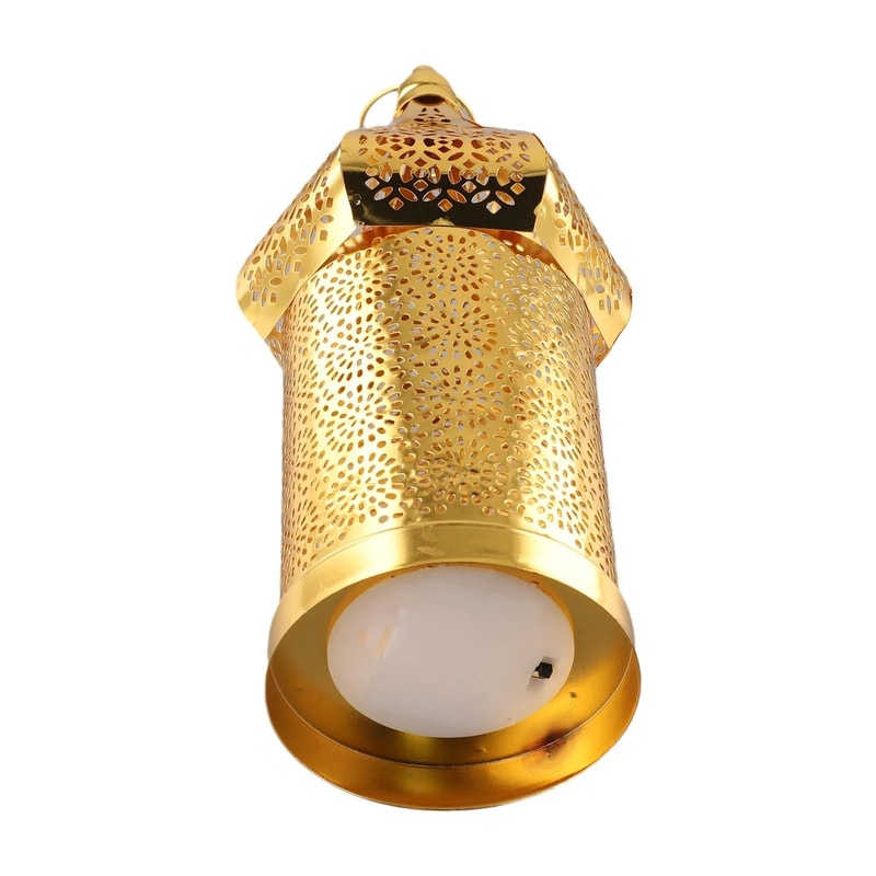 Moroccan Golden Iron Lantern Decor 10