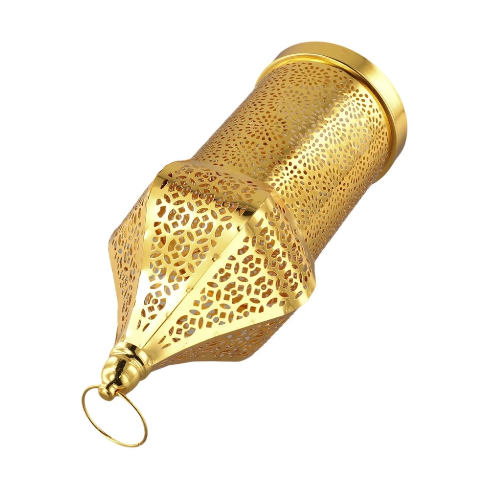 Moroccan Golden Iron Lantern Decor 12