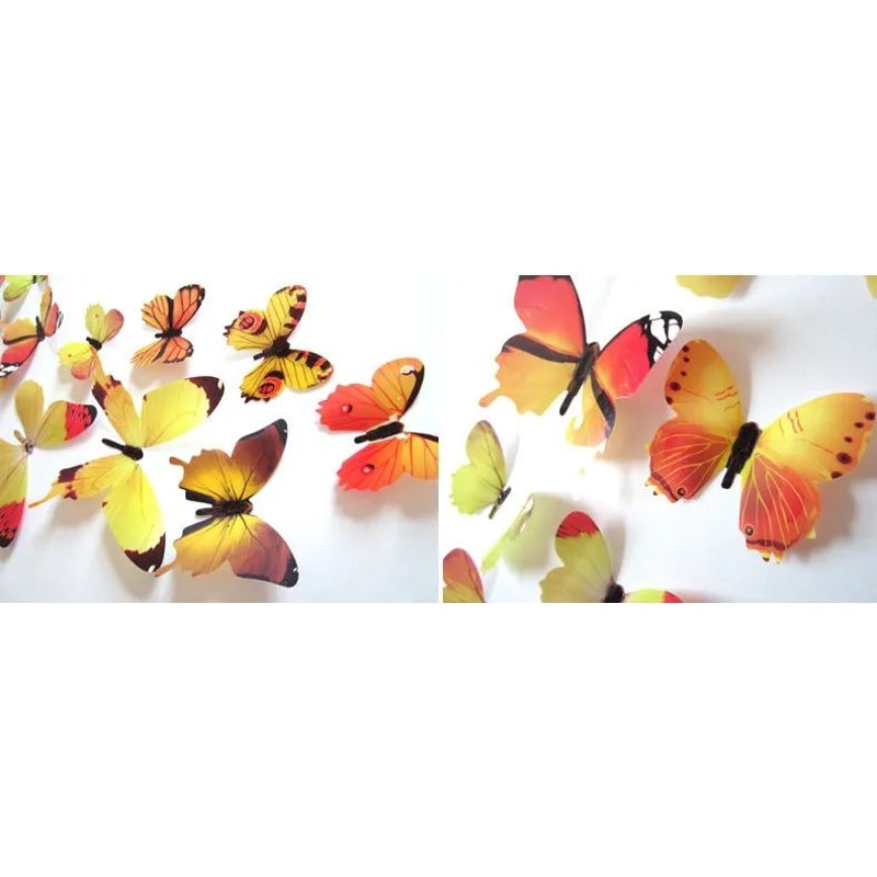 3D Butterfly Wall Stickers Set 7