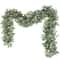 Artificial Eucalyptus Garland With White Flowers 0