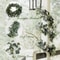 Artificial Eucalyptus Garland With White Flowers 2