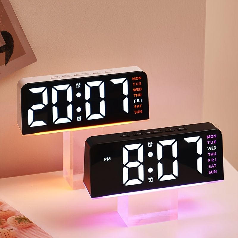 LED Digital Alarm Clock With Dual Alarms 2