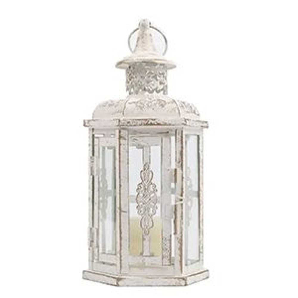 Vintage Metal Hanging Candle Lantern 6