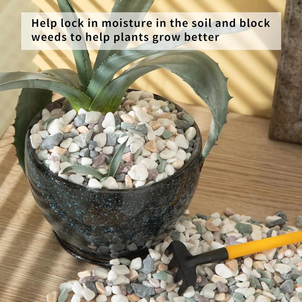 Natural Mixed Color Gravel Pebbles Decor Stones 6