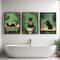Funny Black Cat Bathroom Wall Art Set 1