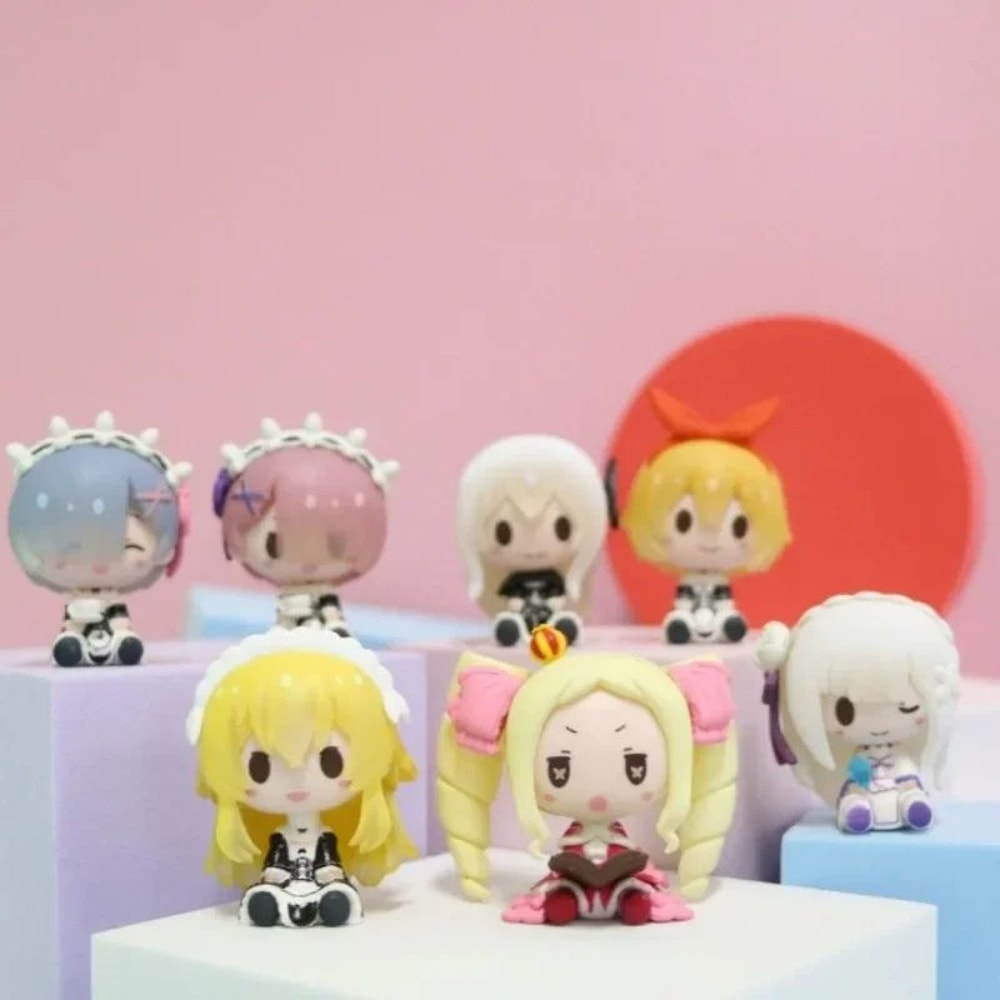 Cute Re Zero Rem Mini Anime Figurine Set 3