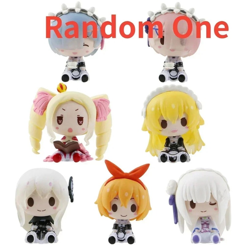 Cute Re Zero Rem Mini Anime Figurine Set 9